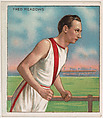 Fred Meadows, Track and Field, from Mecca & Hassan Champion Athlete and Prize Fighter collection, 1910, Mecca Cigarettes, Commercial color lithograph