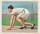 W. J. Keating, Track and Field, from Mecca & Hassan Champion Athlete and Prize Fighter collection, 1910, Mecca Cigarettes, Commercial color lithograph