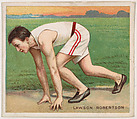 Lawson Robertson, Track and Field, from Mecca & Hassan Champion Athlete and Prize Fighter collection, 1910, Mecca Cigarettes, Commercial color lithograph