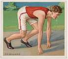 R. P. Williams, Track and Field, from Mecca & Hassan Champion Athlete and Prize Fighter collection, 1910, Mecca Cigarettes, Commercial color lithograph