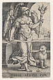 Wrath (Ira), from "The Seven Vices", Georg Pencz  German, Engraving