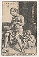 Taste (Gustus), from "The Five Senses", Georg Pencz  German, Engraving; first state of two (Landau)