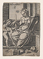 Copy of Geometria, Georg Pencz  German, Engraving