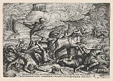 The Triumph of Death on Time, from The Triumph of Petrarch, Georg Pencz  German, Engraving