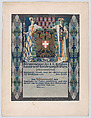 Design for a certificate to accompany the award of a bronze medal for years of dedication to a single employer, awarded by the Guilds Society of Lower Austria, Erwin Puchinger  Austrian, Gouache and watercolor over graphite