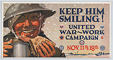 Keep him smiling!, Anonymous, American, 20th century American, Commercial color lithograph