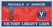 Medals of honor, Anonymous, American, 20th century American, Commercial color lithograph
