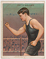Matty Baldwin, from the Champion Pugilists series (T219), issued by Mecca and Hassan Cigarettes, Mecca Cigarettes, Commercial color lithograph