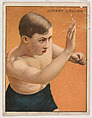 John Coulon, from the Champion Pugilists series (T219), issued by Mecca and Hassan Cigarettes, Mecca Cigarettes, Commercial color lithograph