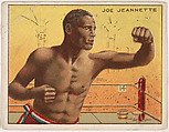 Joe Jeannette, from the Champion Pugilists series (T219), issued by Mecca and Hassan Cigarettes, Mecca Cigarettes, Commercial color lithograph