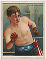 Young Donahoe, from the Champion Pugilists series (T219), issued by Mecca and Hassan Cigarettes, Mecca Cigarettes, Commercial color lithograph