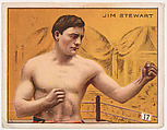 Jim Stewart, from the Champion Pugilists series (T219), issued by Mecca and Hassan Cigarettes, Mecca Cigarettes, Commercial color lithograph