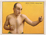 Jack (Twin) Sullivan, from the Champion Pugilists series (T219), issued by Mecca and Hassan Cigarettes, Mecca Cigarettes, Commercial color lithograph