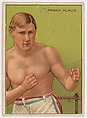 Frank Klaus, from the Champion Pugilists series (T219), issued by Mecca and Hassan Cigarettes, Mecca Cigarettes, Commercial color lithograph