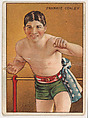 Frankie Conley, from the Champion Pugilists series (T219), issued by Mecca and Hassan Cigarettes, Mecca Cigarettes, Commercial color lithograph