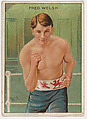 Fred Welsh, from the Champion Pugilists series (T219), issued by Mecca and Hassan Cigarettes, Mecca Cigarettes, Commercial color lithograph