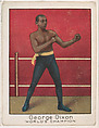 George Dixon, from the Champion Athlete and Prize Fighter series (T220), issued by Mecca and Tolstoi Cigarettes, Mecca Cigarettes, Commercial color lithograph