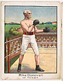 Mike Donovan, from the Champion Athlete and Prize Fighter series (T220), issued by Mecca and Tolstoi Cigarettes, Mecca Cigarettes, Commercial color lithograph