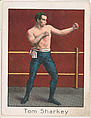 Tom Sharkey, from the Champion Athlete and Prize Fighter series (T220), issued by Mecca and Tolstoi Cigarettes, Mecca Cigarettes, Commercial color lithograph