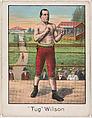 "Tug" Wilson, from the Champion Athlete and Prize Fighter series (T220), issued by Mecca and Tolstoi Cigarettes, Mecca Cigarettes, Commercial color lithograph