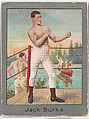 Jack Burke, from the Champion Athlete and Prize Fighter series (T220), issued by Mecca and Tolstoi Cigarettes, Mecca Cigarettes, Commercial color lithograph
