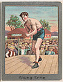 Young Erne, from the Champion Athlete and Prize Fighter series (T220), issued by Mecca and Tolstoi Cigarettes, Mecca Cigarettes, Commercial color lithograph