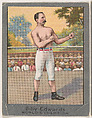 Billy Edwards, from the Champion Athlete and Prize Fighter series (T220), issued by Mecca and Tolstoi Cigarettes, Mecca Cigarettes, Commercial color lithograph