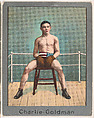 Charlie Goldman, from the Champion Athlete and Prize Fighter series (T220), issued by Mecca and Tolstoi Cigarettes, Mecca Cigarettes, Commercial color lithograph