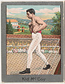 Kid McCoy, from the Champion Athlete and Prize Fighter series (T220), issued by Mecca and Tolstoi Cigarettes, Mecca Cigarettes, Commercial color lithograph