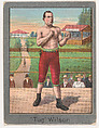 "Tug" Wilson, from the Champion Athlete and Prize Fighter series (T220), issued by Mecca and Tolstoi Cigarettes, Mecca Cigarettes, Commercial color lithograph