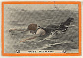Rose Pitonof, No. 1, The Trudgeon, from the Champion Women Swimmers series (T221), issued by Pan Handle Scrap tobacco, Pan Handle Scrap Company  American, Commercial color lithograph