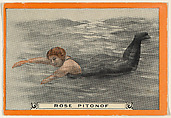 Rose Pitonof, No. 2, The Crawl, from the Champion Women Swimmers series (T221), issued by Pan Handle Scrap, Pan Handle Scrap Company  American, Commercial color lithograph