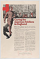 Caring for American Soldiers in England, American Red Cross American, Commercial color lithograph