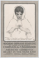 The child at your door, American Lithographic Co.  American, Commercial lithograph