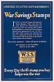 War savings stamps, Anonymous, American, 20th century American, Commercial color lithograph