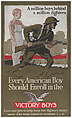 Victory Boys, Committee on Public Information  American, Commercial color lithograph