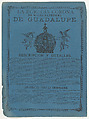 Broadsheet relating to the crown of the Virgin of Guadalupe, José Guadalupe Posada Mexican, Type-metal engraving and letterpress on blue paper