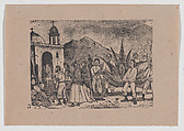 Plate 3: miracle that took place in the hacienda of the Lecheria, José Guadalupe Posada  Mexican, Type-metal engraving