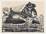Francisco Guerrero, the waistcoat maker and cut throat, murdering a woman, José Guadalupe Posada Mexican, Type-metal engraving