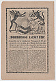 Broadsheet relating to the execution of Florencio Morales and Bernardo Mora who assassinated ex-President Barillas of Guatemala, a description in the bottom section, José Guadalupe Posada  Mexican, Photorelief and letterpress on tan paper