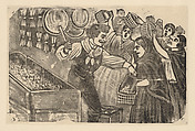 The corn vendor who does not ask for money, José Guadalupe Posada  Mexican, Type-metal engraving