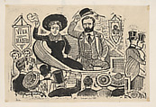 President Madero and his wife entering Mexico City, José Guadalupe Posada  Mexican, Zincograph