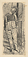 A young man hanged during the Mexican Revolution, José Guadalupe Posada Mexican, Zincograph