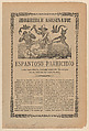 Broadsheet relating to the horrible murder committed by Bernabe Manrique in the town of Zapotiltec, José Guadalupe Posada  Mexican, Zincograph and letterpress on tan paper