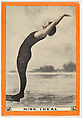 Miss Ideal, No. 18, from the Champion Women Swimmers series (T221), issued by Pan Handle Scrap, Pan Handle Scrap Company  American, Commercial color lithograph