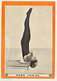 Miss Ideal, No. 19, The Neck Dive, from the Champion Women Swimmers series (T221), issued by Pan Handle Scrap, Pan Handle Scrap Company  American, Commercial color lithograph