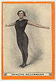 Annette Kellermann, No. 32, Some Arm Developing Exercises, from the Champion Women Swimmers series (T221), issued by Pan Handle Scrap, Pan Handle Scrap Company  American, Commercial color lithograph