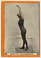 Annette Kellermann, No. 34, Movements that Exercise Nearly All the Muscles of the Body, from the Champion Women Swimmers series (T221), issued by Pan Handle Scrap, Pan Handle Scrap Company  American, Commercial color lithograph