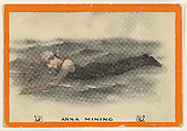 Anna Mining, No. 54, The Australian Crawl Stroke, from the Champion Women Swimmers series (T221), issued by Pan Handle Scrap, Pan Handle Scrap Company American, Commercial color lithograph