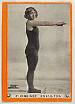 Florence Byington, No. 50, Cautions for Divers, from the Champion Women Swimmers series (T221), issued by Pan Handle Scrap, Pan Handle Scrap Company  American, Commercial color lithograph